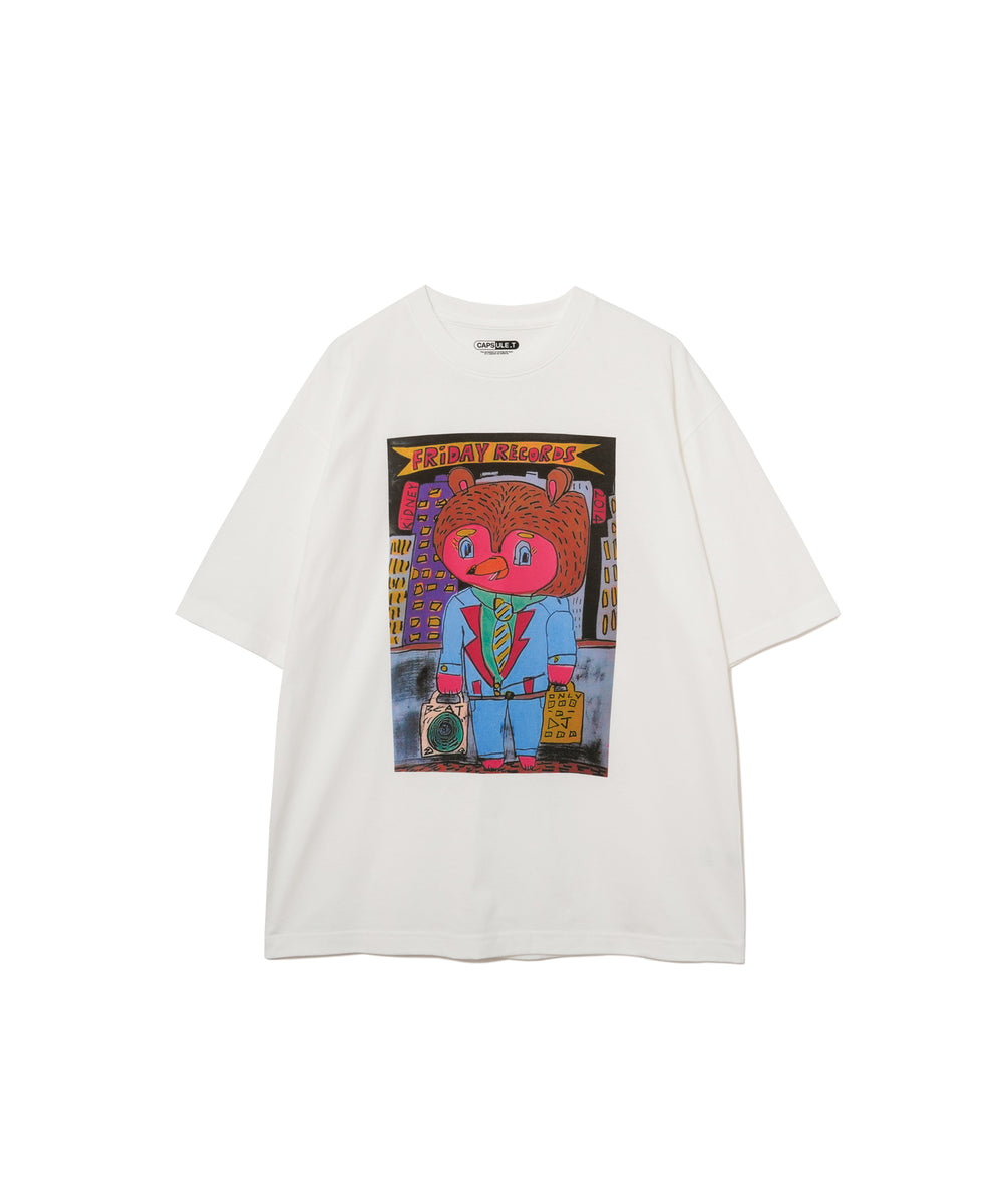 tシャツ 「MEN ， WOMEN」CAPSULE-T Rob Friday records SS Tee レディース メンズ MEN , WOMEN】CAPSULE-T Rob Friday records SS Tee ユニ