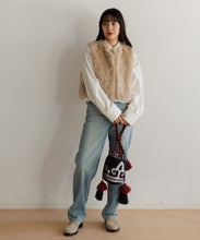 画像をギャラリービューアに読み込む, 【MEN , WOMEN】LEIN マティ幾何学柄刺繍ドロストバッグ / オリエンタル小物 / 丸底×タッセル付き / 軽量&収納力◎ / お出かけ / ミニバッグ / 秋冬コーデのアクセントに / ユニセックスアイテム