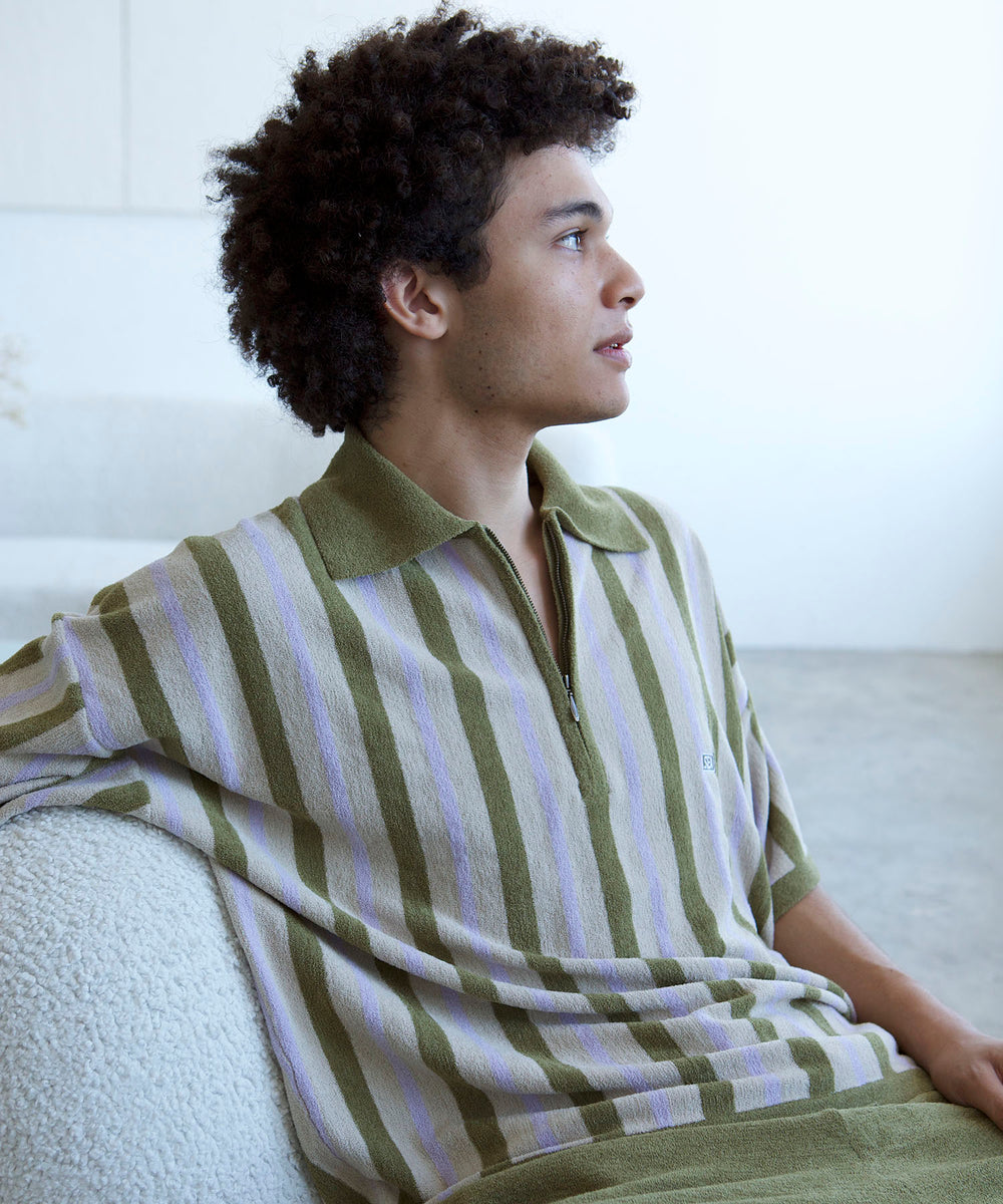 WIND AND SEA NESTWELL X WDS STRIPE POLO - ポロシャツ