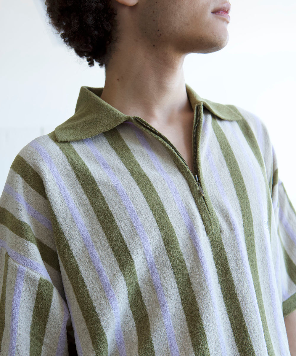 正規メーカー品 WIND AND SEA NESTWELL X WDS STRIPE POLO - トップス