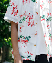 画像をギャラリービューアに読み込む, 【MEN , WOMEN】PARADISE FOUND フラミンゴ アロハシャツ
